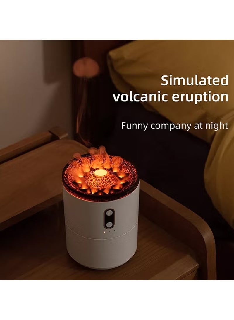 ريبنيو جهاز ترطيب هواء محمول بتصميم بركان وقنديل البحر، منقي هواء عطري، سعة 430 مل، رذاذ ناعم مع مؤقت لتعطير المنزل - Image 4