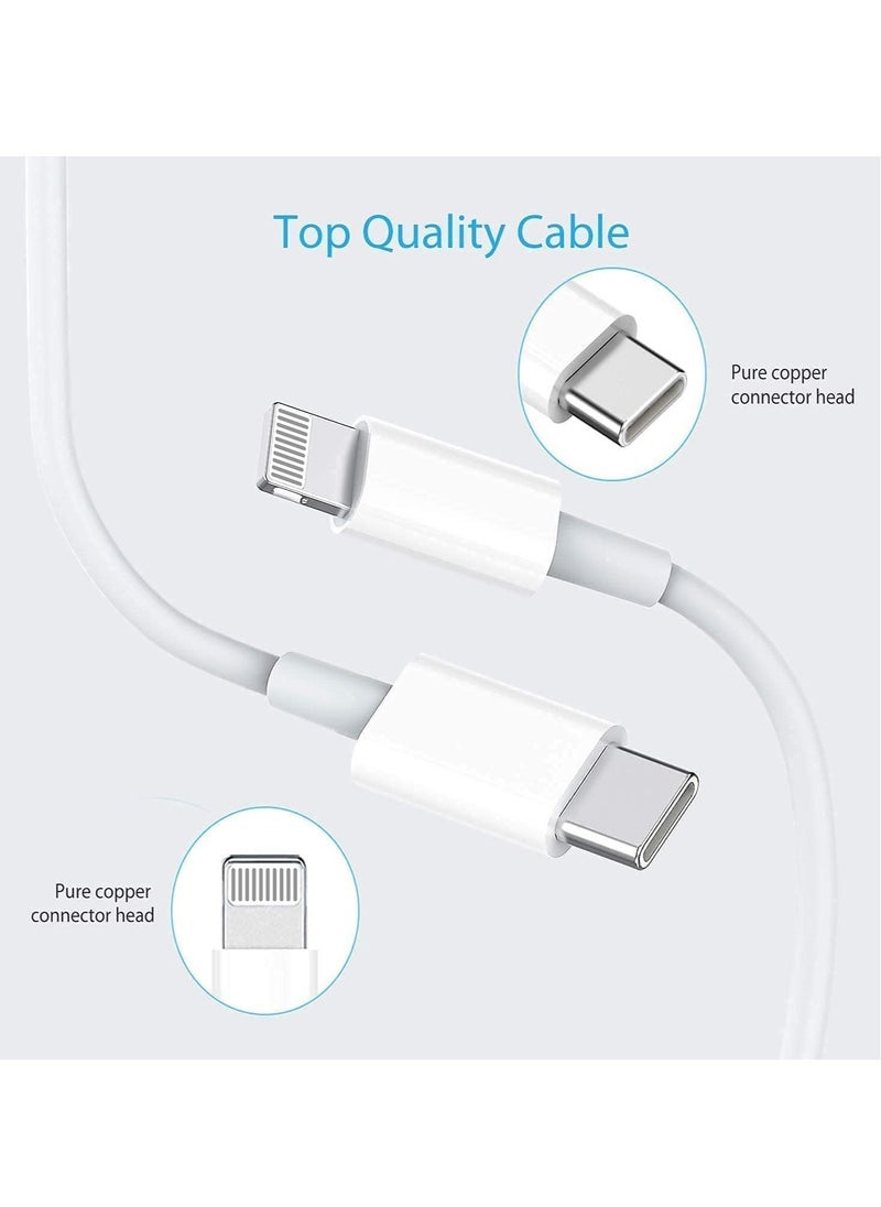 ELTRAZONE - iPhone Fast Charger Cable【Apple MFi Certified】20W PD USB C Wall Charger Type C Power Adapter Lightning Cable Fasting Charging Plug Compatible with iPhone 12/12 Pro/11/XS/Max/XR/X/8 Plus/SE Pad - Image 1