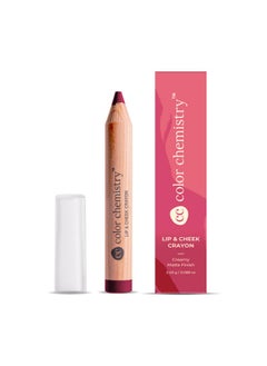 Color Chemistry COLOR CHEMISTRY Lip And Cheek Crayon| Vegan, Ultra-Matte, Non-Drying, Pigmented & Long-Stay | Mulit-Use Lip Crayon 2.49 G (Pack Of 1) Mulberry LC06 