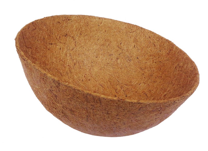 COIR GARDEN Coco Fiber Liner Hanging Planter Coir Pots Basket (Brown, 8 Inch) - 6 Pieces - Image 2