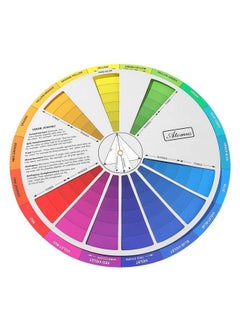 EXCEART Color Mixing Guide Wheel 1Pack Watercolor Colour Guide Wheel Children Color Learning Card Pigment Colour Palette Wheel Art Class Teaching Tool For Makeup Blending Painting  - Image 2