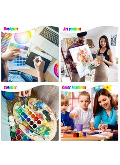 EXCEART Color Mixing Guide Wheel 1Pack Watercolor Colour Guide Wheel Children Color Learning Card Pigment Colour Palette Wheel Art Class Teaching Tool For Makeup Blending Painting  - Image 3