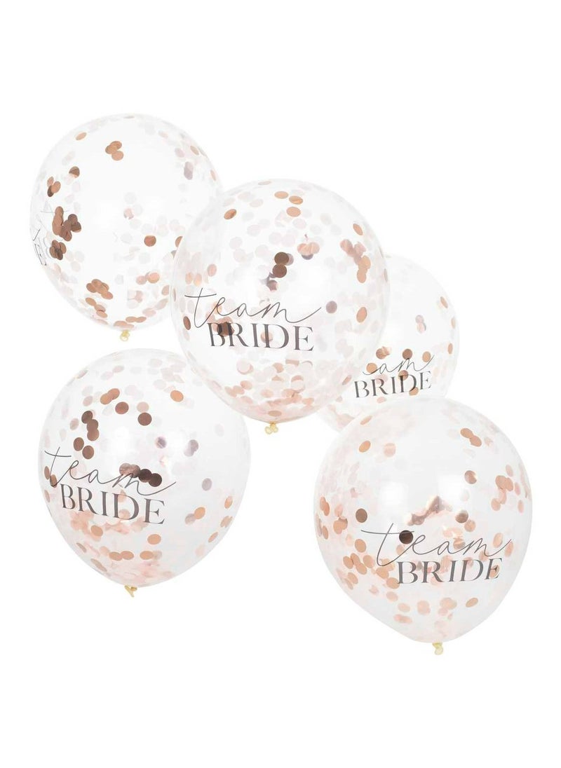 Ginger Ray Confetti 'Team Bride' balloons - Image 3