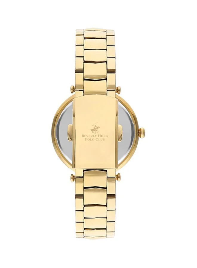 بيفرلي هيلز بولو كلوب Beverly Hills Polo Club BP3352X.120 Women Multi Function Display Watch & Metal Strap Gold
