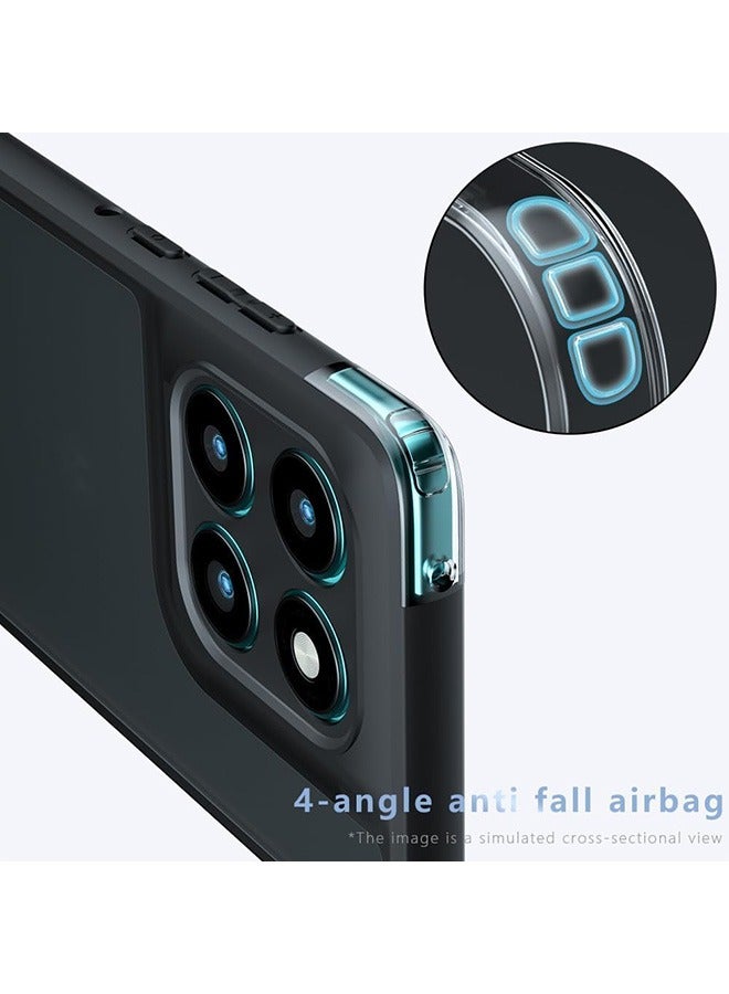 Case for Motorola Moto Edge 60 Pro 5G, Frosted Translucent Back Protective Slim Phone Cover, Anti-Fingerprints, Anti-Fall Drop Protection, Shockproof Case for Motorola Moto Edge 60 Pro 5G (Black) - Image 3