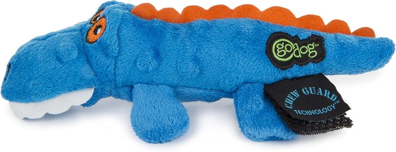 goDog Just For Me Gator Dog Toy, Blue - Image 2