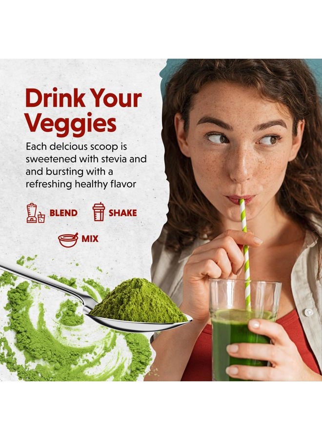 BARLEAN'S Organic Greens Powder, Fruits and Veggies Superfood Supplement with Green Food Protein, Probiotic Blend and Fiber for Athletic Endurance and Daily Health, 8.47 oz - Image 4