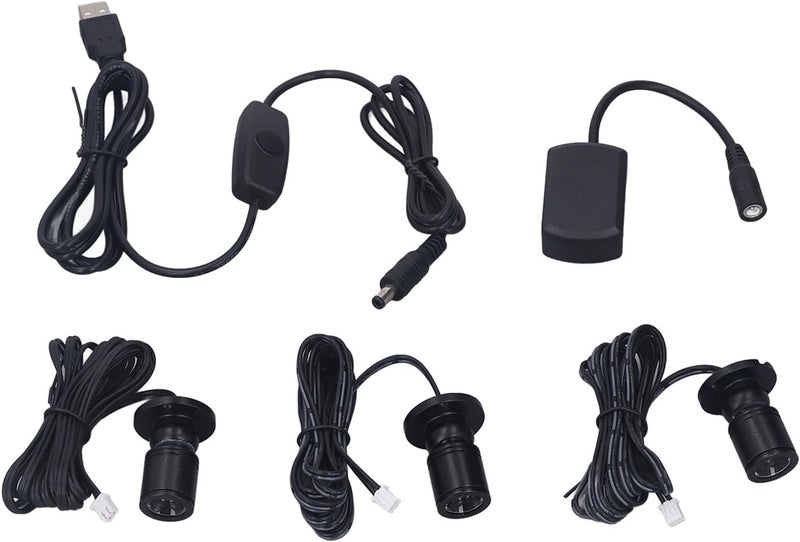 Mini LED Showcase Display Light 5V USB Dimmable Spotlights with Screw Accessories for Cabinets 6.6ft Long Cord, Jewelry, Pictures (Warm Light) - Image 3