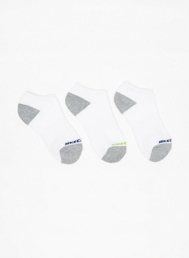 SKECHERS Colourblock Ankle Length Sports Socks - Set of 3 - Image 1