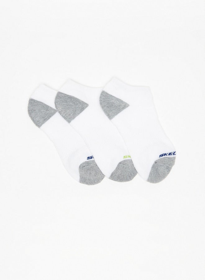 SKECHERS Colourblock Ankle Length Sports Socks - Set of 3 - Image 2