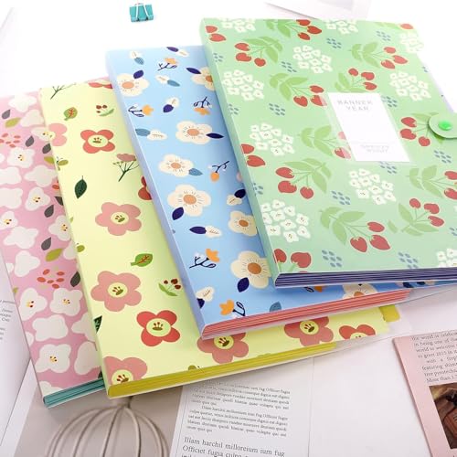 Corslet Expanding Floral File Folder Organizer with 6 Pockets, A4 Document Holder for Office & Home Use, Durable File Folder for Paper Storage - Image 4