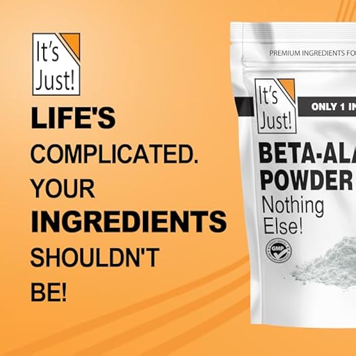 It's Just! - Beta-Alanine Powder, Pre-Workout Supplement, 250g Bulk, Unflavored, 3000mg Per Serving (250g / 83 Servings) - Image 5