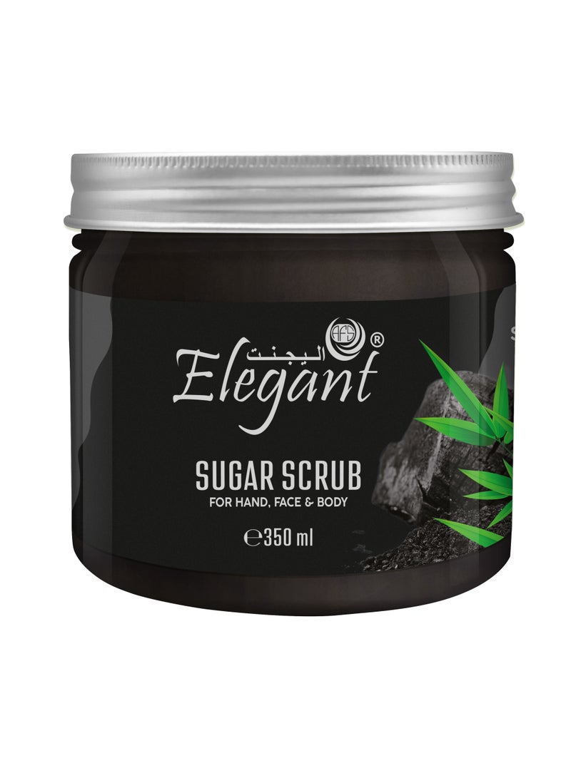 Elegant Elegant Nourishing Sugar Scrub – 350 gm – Sugar + Charcoal - Image 1