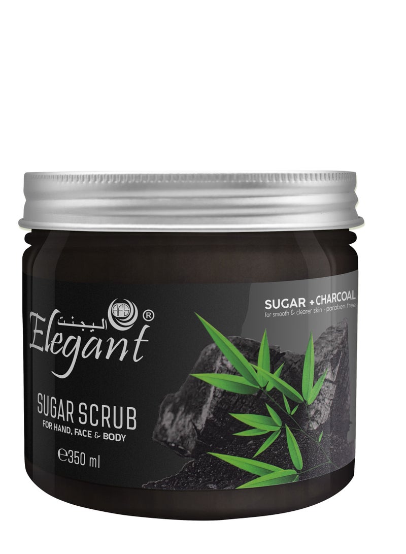Elegant Elegant Nourishing Sugar Scrub – 350 gm – Sugar + Charcoal - Image 2