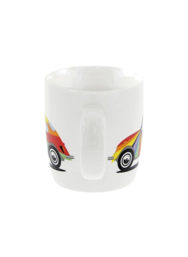 BRISA VW Collection - Volkswagen Beetle Coffee Tea Cup Mug for Home, Camping & Outdoor (Stripes) - Image 4