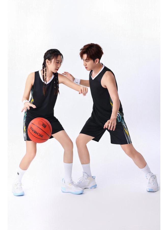 Quick-drying Basketball Uniform Set For Boys And Girls, Compeion Training Jersey, American-style Team Uniform, Student Basketball Uniform Printing
