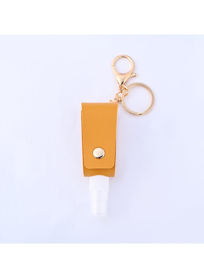 Small Squeeze Bottle with Keychain Portable Empty Travel Bottles Hand Refillable Containers for Liquid Storage 