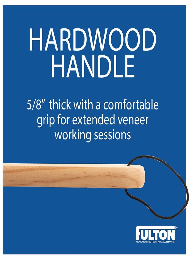 فولتون مكشطة قشرة فولتون ذات حواف مشطوفة ومقبض من الخشب الصلب لتطبيق القشرة على الركائز وإزالة فقاعات الهواء - Image 3