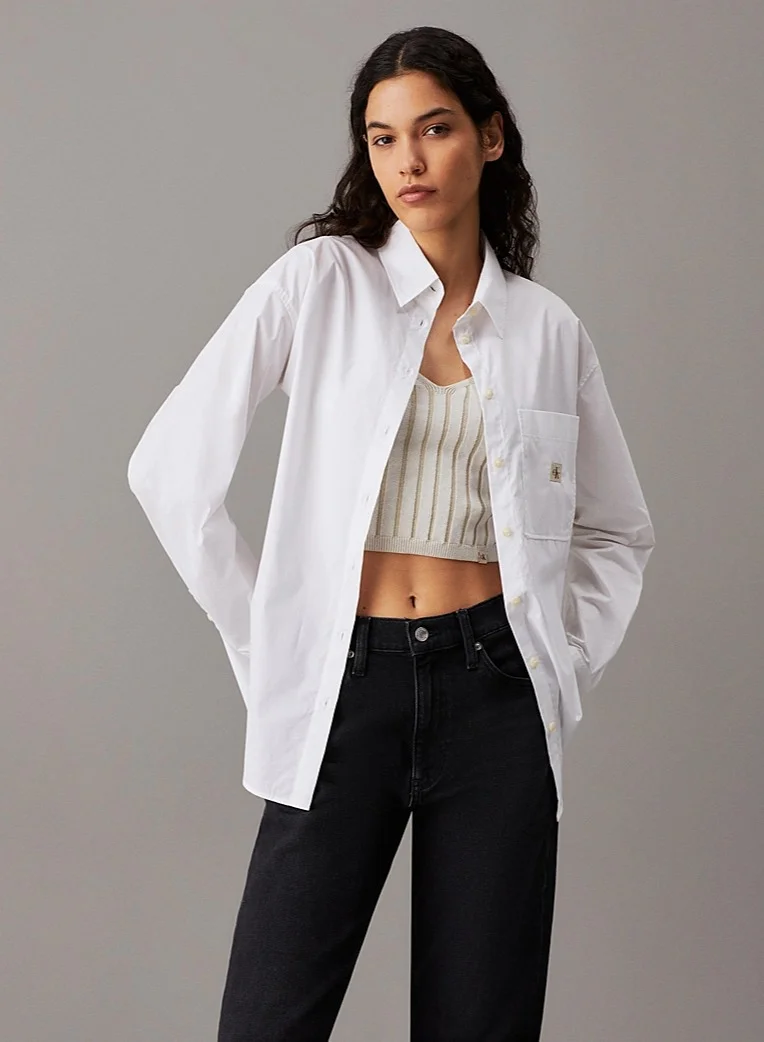 Calvin Klein Jeans Relaxed Cotton Poplin Shirt
