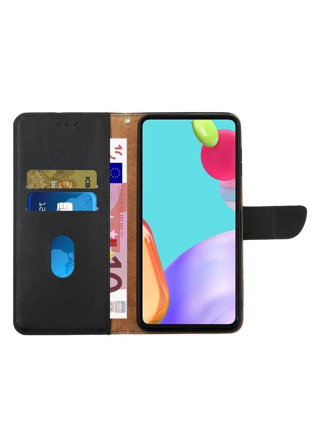 S-TOP Case For Samsung Galaxy A21s Genuine Leather Fingerprint-proof Horizontal Flip Phone Case - Image 4