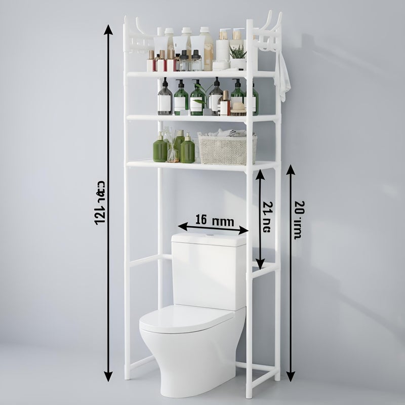 Over the Toilet Storage Rack 3-Tier - Image 4