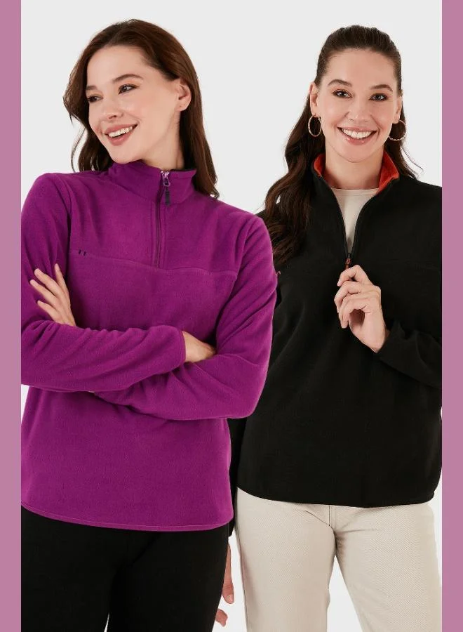 Lela Lela Slim Fit Soft Texture Anti-Pilling Non-Pilling 2-Pack Polar Women's POLAR 5907000S2