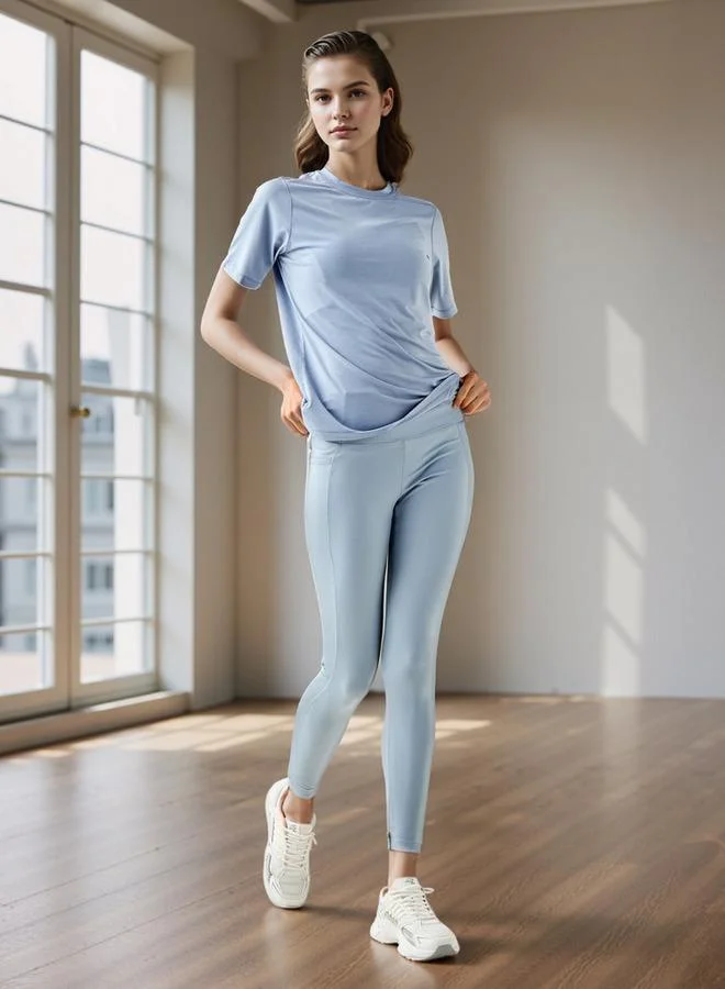 ADOT by Splash Seamless Crew Neck T-shirt with Short Sleeves