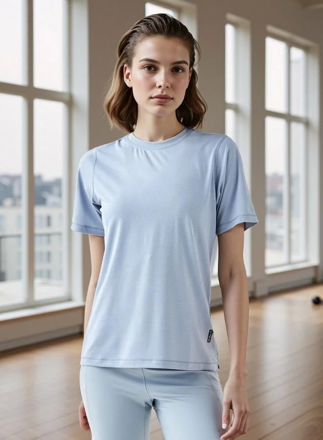 ADOT by Splash Seamless Crew Neck T-shirt with Short Sleeves