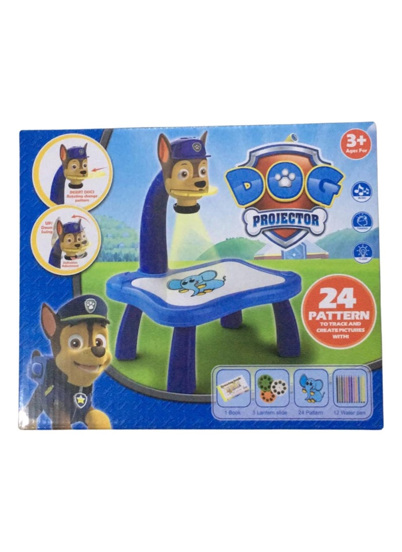 Generic - Drawing Projector Table, Projection Drawing Toy Drawing Projection Table Set, Educational Drawing Toys for Kids Boys Girls Age 3+ (Blue), Stereoscopic, Plastic - Image 1