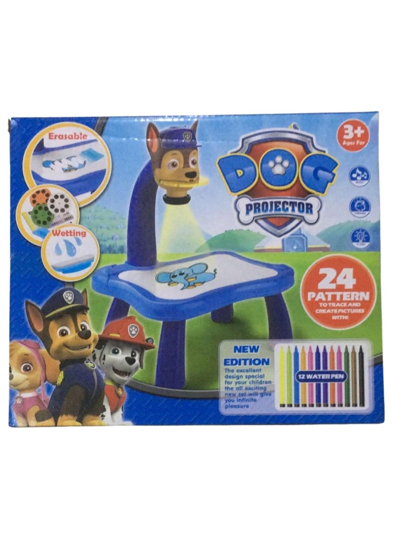 Generic - Drawing Projector Table, Projection Drawing Toy Drawing Projection Table Set, Educational Drawing Toys for Kids Boys Girls Age 3+ (Blue), Stereoscopic, Plastic - Image 1
