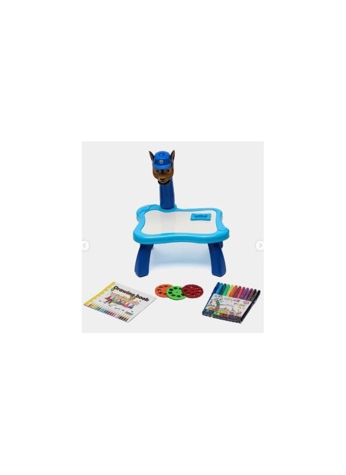 Generic - Drawing Projector Table, Projection Drawing Toy Drawing Projection Table Set, Educational Drawing Toys for Kids Boys Girls Age 3+ (Blue), Stereoscopic, Plastic - Image 1