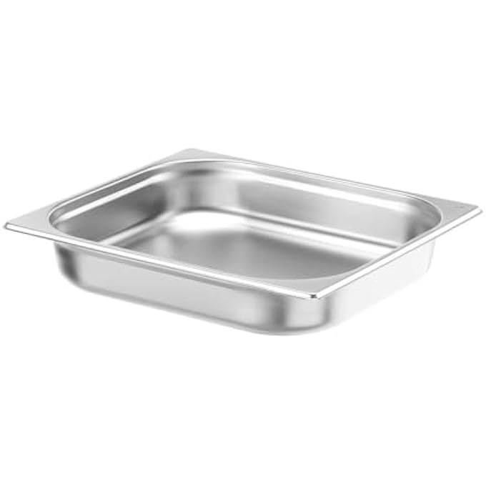 HENDI Recipiente Gn 23Contenedor GnBordes RedondeadosResistente A Temperaturas De 40 A 300CApto Para HornosCongeladoresCalientaplatosBao Mara55L354X325XH 65MmAcero Inoxidable - Image 2