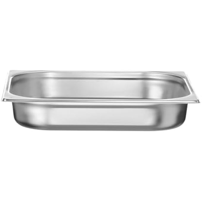 HENDI Recipiente Gn 23Contenedor GnBordes RedondeadosResistente A Temperaturas De 40 A 300CApto Para HornosCongeladoresCalientaplatosBao Mara55L354X325XH 65MmAcero Inoxidable - Image 1