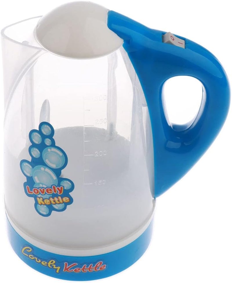 klarako Kids Children Mini Kitchen Appliance Toys with Light and Sound  Blue Kettle - Image 5