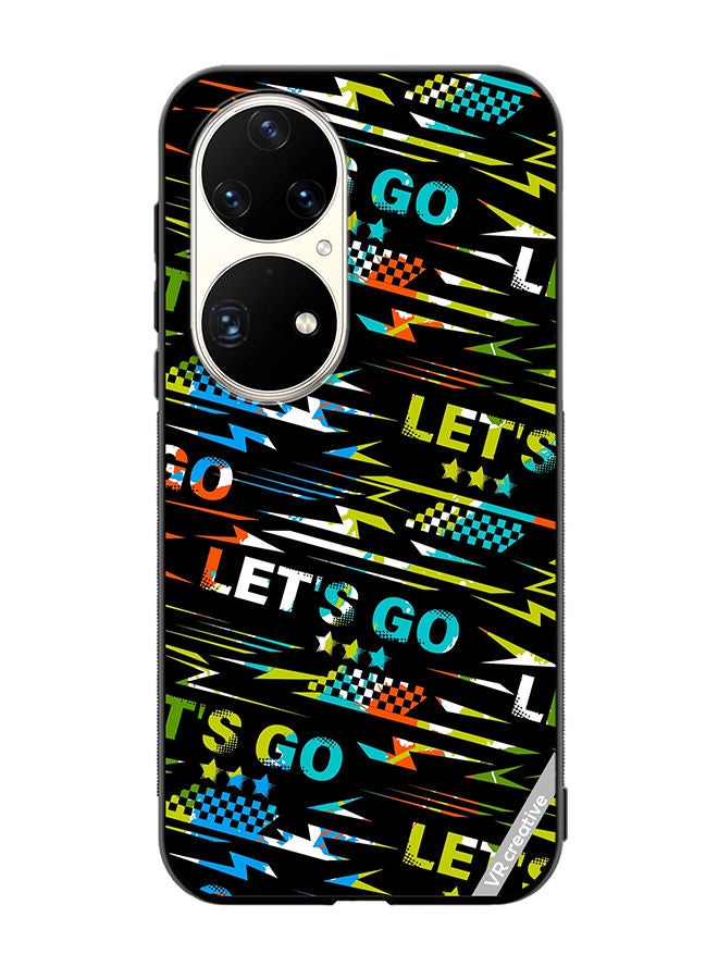 VR CREATIVE Protective Case Cover For Huawei P50 Pro Abstract Seamless Grunge Pattern For Boy Design Multicolour - Image 1