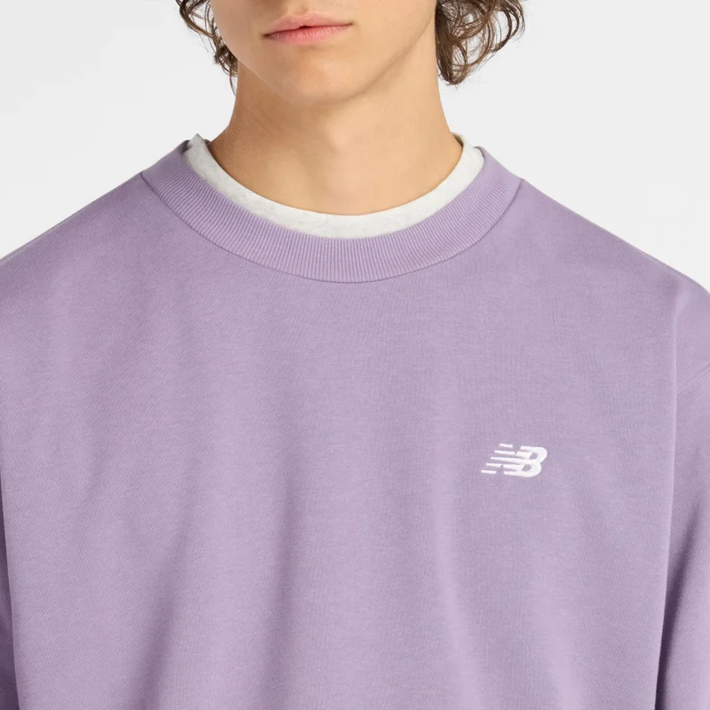 New Balance Candied Violet Sport Essentials French Terry Crew for Men | Best Price UAE