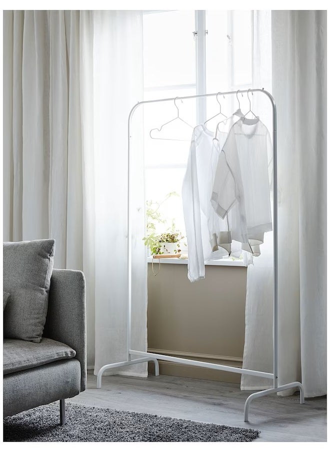 Mulig - Clothes rack white 99x152 cm - Image 1