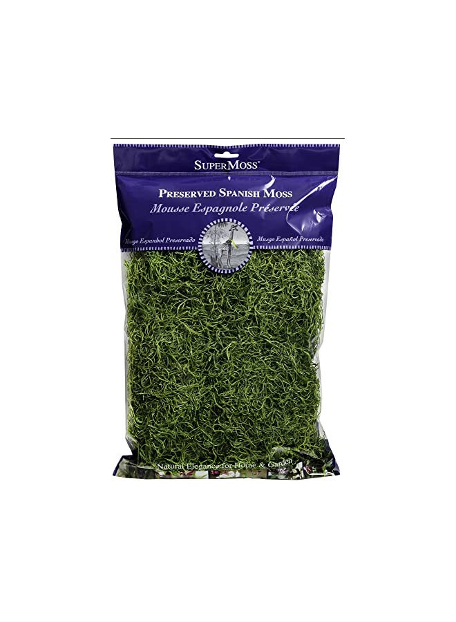 SuperMoss (26912) Spanish Moss Preserved, Grass, 8oz (200 cubic inch) - Image 1