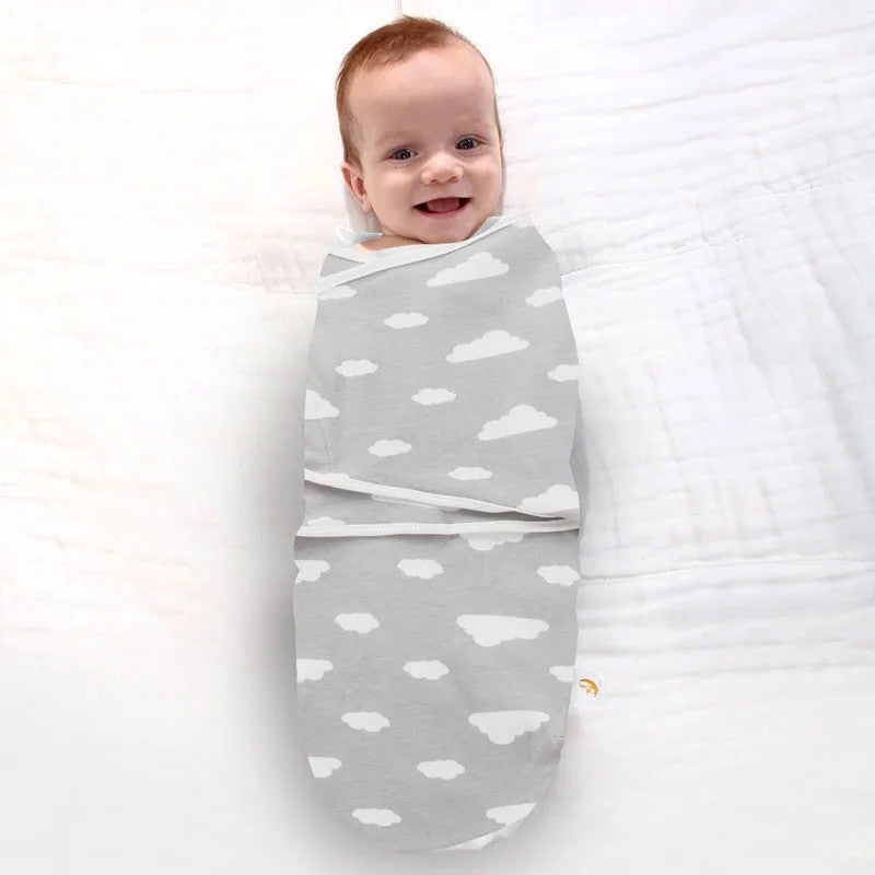 Y&D Hot Sales Lines & Leaves Printing Baby Swaddle 2-Pack - 100% Organic Cotton Soft Blankets for Swaddlers, Girls & Boys - Image 3