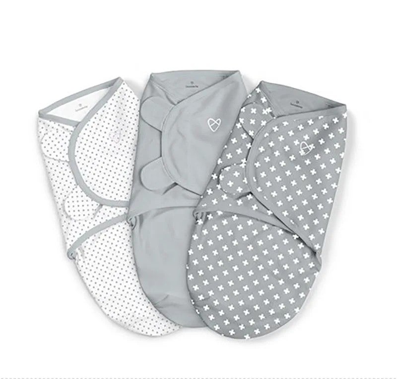 Y&D Hot Sales Lines & Leaves Printing Baby Swaddle 2-Pack - 100% Organic Cotton Soft Blankets for Swaddlers, Girls & Boys - Image 1