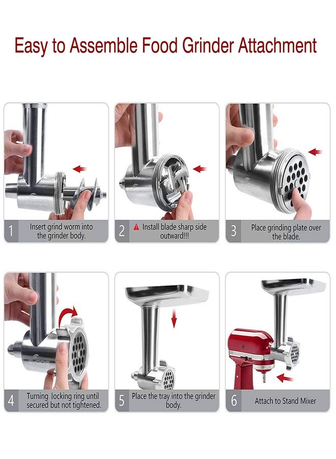 GVODE ملحق مطحنة الطعام Gvode متوافق مع خلاطات KitchenAid، بما في ذلك ملحق حشو النقانق - Image 4