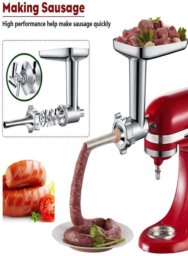 GVODE ملحق مطحنة الطعام Gvode متوافق مع خلاطات KitchenAid، بما في ذلك ملحق حشو النقانق - Image 3