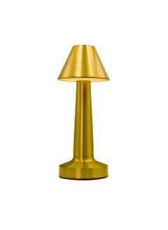 Levin Germany Levin germany Gold Shade Cordless Dimmable Table Lamp with USB Rechargeable Battery, 3 Light Colors, Portable Aluminum Design, 3W LED Lamp for Bedroom, Living Room, and Office - 1-Year Warranty  - Image 1