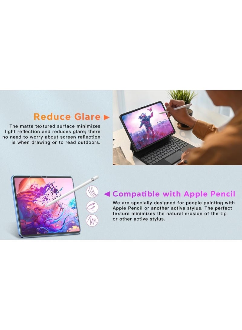 Muzz حماية شاشة سيراميك غير لامعة لجهاز iPad، فيلم TPU مرن، مقاوم للخدوش، فيلم حماية خالي من الفقاعات - حواف سوداء لجهاز (iPad 11 بوصة A16 2025 (الجيل الحادي عشر)) - Image 5