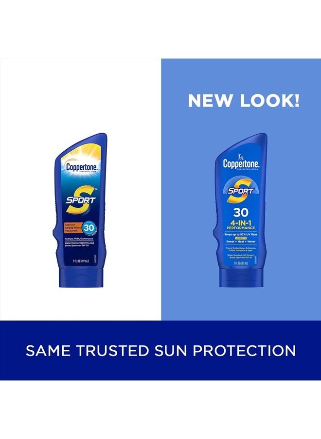 Coppertone SPORT Sunscreen SPF 30 Lotion, Water Resistant Sunscreen, Body Sunscreen Lotion, 7 Fl Oz - Image 2