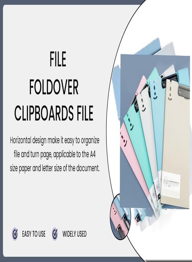 FBLXE Flip Writing Pad A4 Top-Open Document File Folder with Adjustable Reading/Writing Clipboard Exam Pad | Multipurpose File Organizer for Office, School & Study (Multicolour) - Image 5