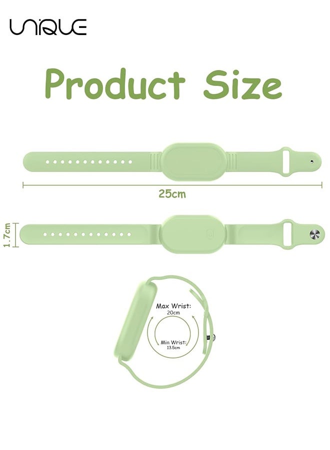 Unique With Silicone Bracelet for Samsung Galaxy Smart Tag 2 - Silicon Protective Case - Adjustable Anti-Lost Watch Band for Toddler Child Protective Case for Backpack, Kids, Elders, Luggage, Pets - Chanti Green  - Image 2