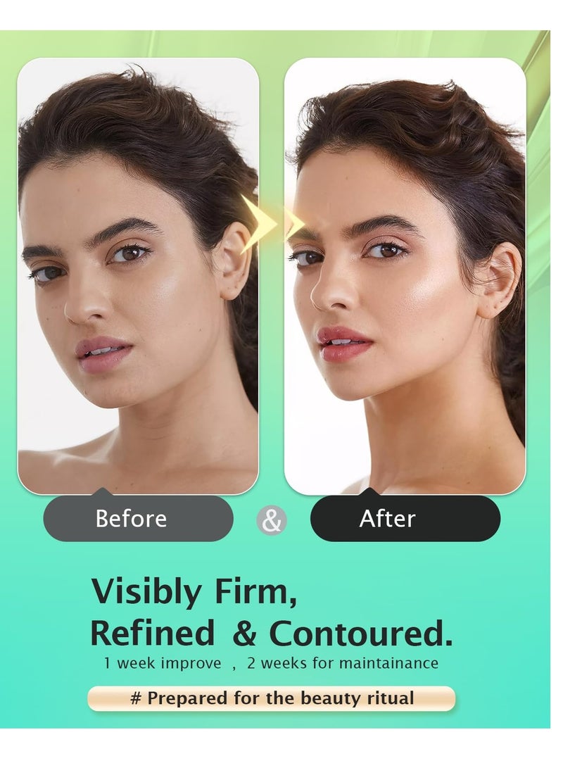 ProCIV 16PCS V Shape Lift Mask, Double Chin Tightener, Neck Lift Mask with Aloe Vera Extract, Hyaluronic Acid and Vitamin E, Anti-Aging Face Mask, Neck Firming Mask, Face Lift Strap, Face Skin Care for Women  - Image 2