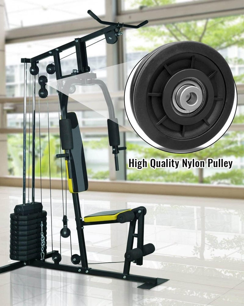 PNYZIK 2 PCS 3.5Inch/90mm Nylon Bearing Pulley Wheel, Silent Bearing Replace for Garage Gym Equipment Pulley System, Universal Wearproof Bearing Maximum Working Load of 1000 LBS - Image 2