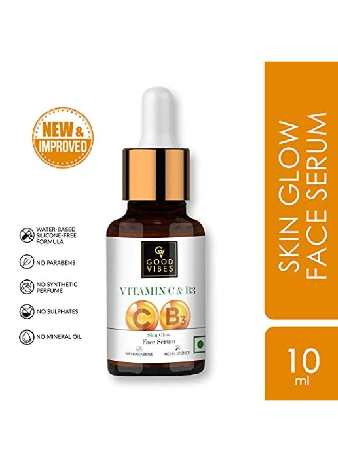 Good Vibes Vitamin C Vitamin B3 Skin Glow Serum 10 Ml With Anti Aging Properties Helps Reduce Fine Lines And Wrinkles Naturally Glowing Face Serum For All Skin Types No Parabens Sulphates - Image 4